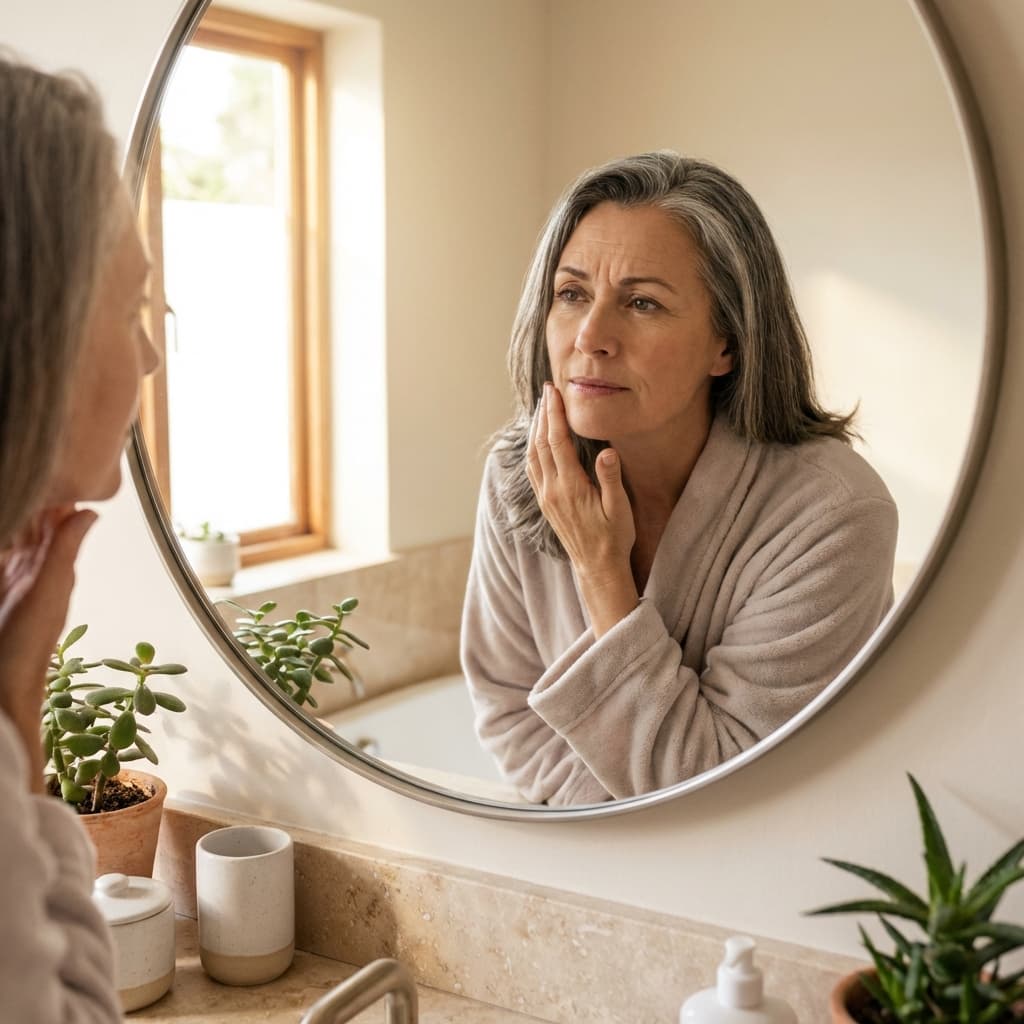 Mulher com pele renovada após PDRN Coreamy